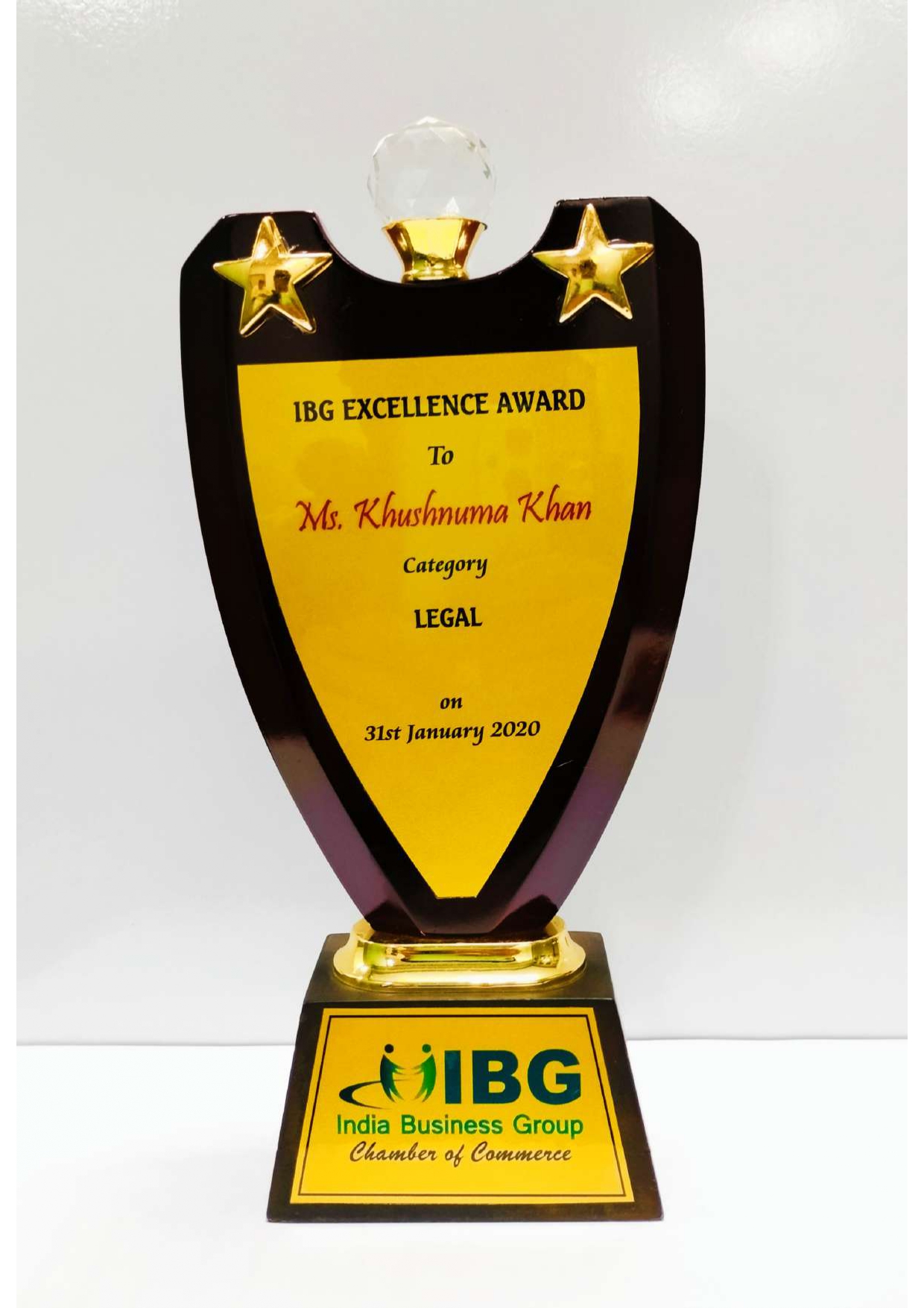 Super Achiever World Women Leadership Congress Award, 2020
